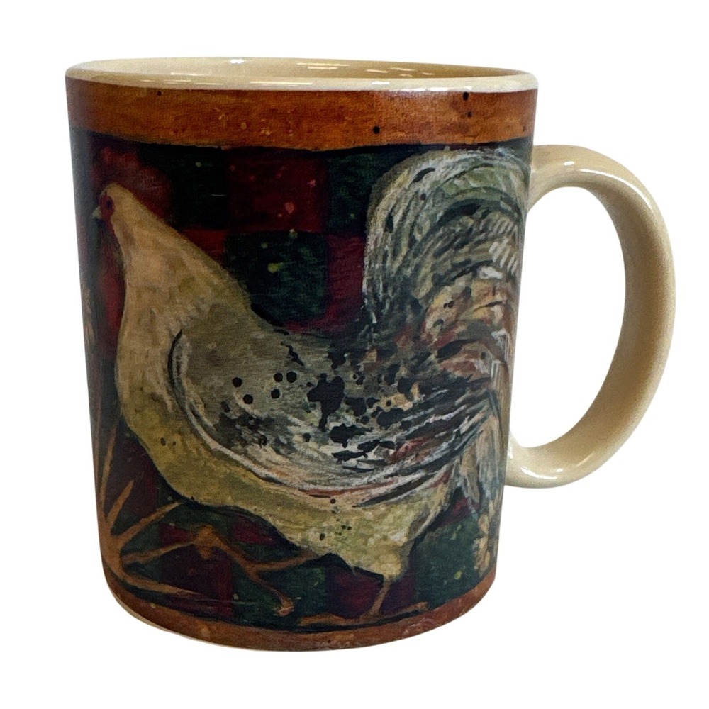 Lang & Wise Susan Winget Celestial Rooster Primitives Collector Mug 2001 SW #30